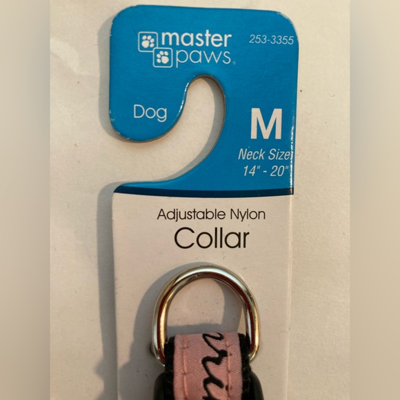 NWT PRINCESS PINK DOG COLLAR SZ M - Picture 3 of 6